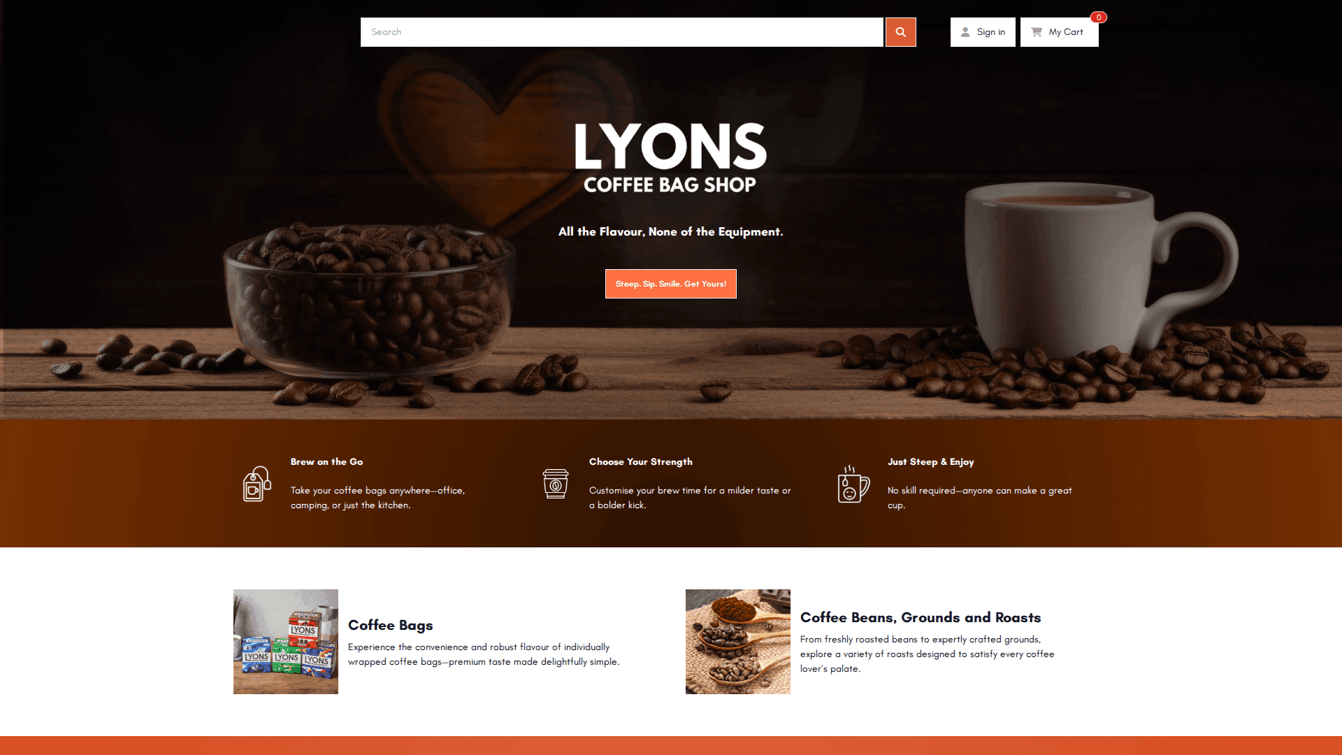 Lyons Coffee Bag Shop